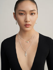 Lava Peridot Lucky Necklace