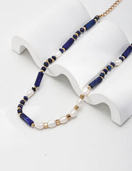 Sterling silver lapis lazuli necklace