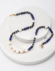 Sterling silver lapis lazuli necklace