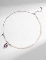 Pure Heart Necklace_White Gold