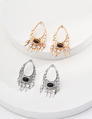 Sterling Silver Black Onyx Earrings