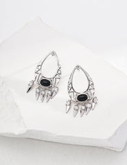 Tiger Eye Vintage Gold Earrings