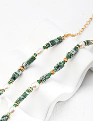 Qinghai Jade Pearl Necklace