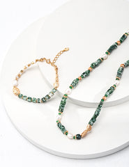 Qinghai Jade Pearl Necklace