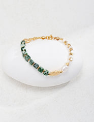 Qinghai Jade Pearl Bracelet