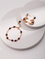 Luna Echo earrings_Vintage Gold