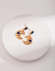 Luna Echo earrings_Vintage Gold