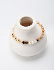 Tiger Eye Pearl bracelet