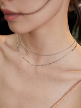 Double layered necklace_Silver