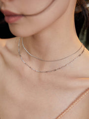 Double layered necklace_Vintage Gold