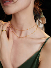 Double layered necklace_Vintage Gold