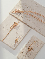 Silver Earring_Nest Series_Vintage Gold