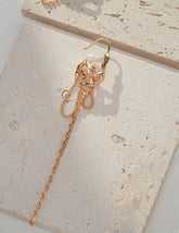 Silver Earring_Nest Series_Vintage Gold