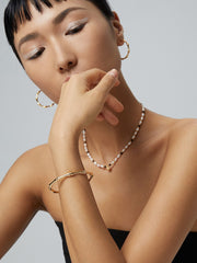 Chic Bamboo Bracelet_Platinum