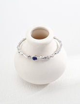 Lapis lazuli bracelet_White Gold
