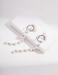 Long Chic Pearl Earrings