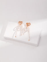 Bow Shell Pearl Earrings