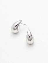 Teardrop Earrings_White Gold