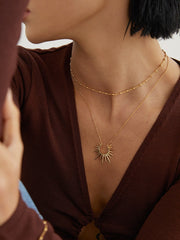 Sun Necklace_Platinum