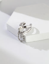 Chic Pearl Ear Clip_Platinum