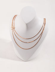 Three Layered Necklace_Platinum