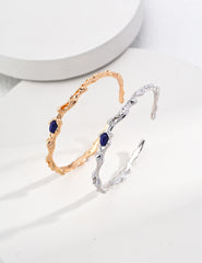 Lapis lazuli bracelet_Gold