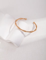 Chic Bamboo Bracelet_Platinum