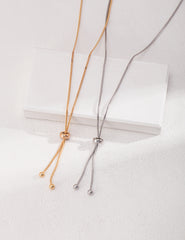 Long Chic Necklace_Platinum