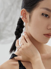Earrings_Lava Series_Silver