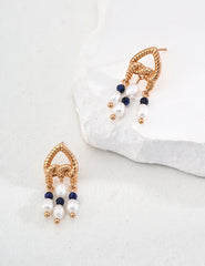 Happy Knot Pearl Earrings