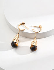 Black Agate Earrings