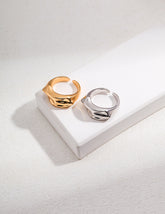 Irregular Silky Ring_Platinum