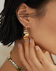 Twinkling Layered Earrings_Gold