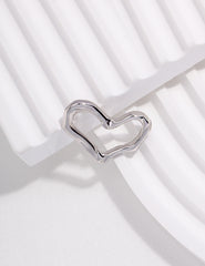 Heart Pendant_Unisex_Platinum