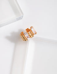 Unique Zircon Ring_Vintage Gold