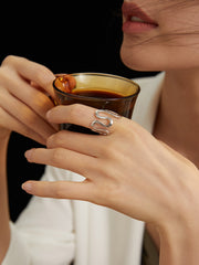 Wavy Ring_White Gold