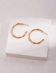 Bamboo Earrings_Gold