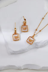 White Shell Butterfly Earrings