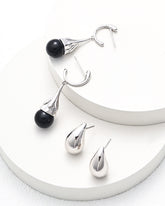 Black Agate Earrings