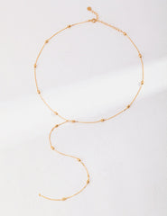 Long Star Necklace_Gold