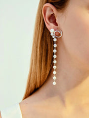 Long Chic Pearl Earrings
