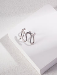 Wavy Ring_White Gold