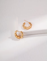 Wavy Earrings_Golden