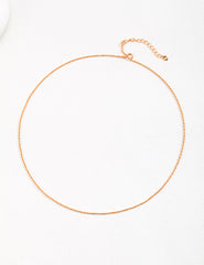 Rope Chain Necklace_Unisex_Gold