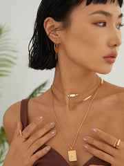 Rope Chain Necklace_Unisex_Gold