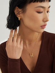 Sun Necklace_Gold