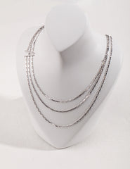 Three Layered Necklace_Platinum