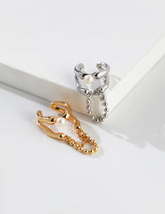 Chic Pearl Ear Clip_Vintage Gold