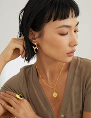 Sterling Silver Geometric Earrings