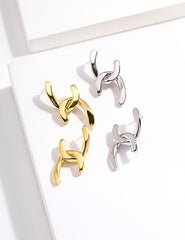 Sterling Silver Geometric Earrings